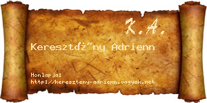 Keresztény Adrienn névjegykártya